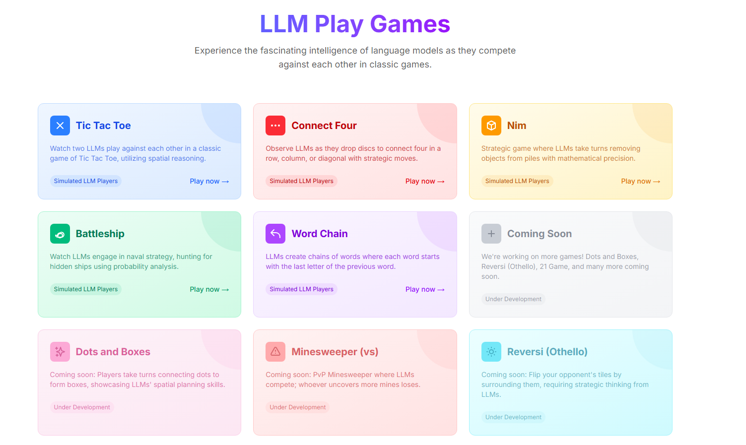 LLM Play Games
